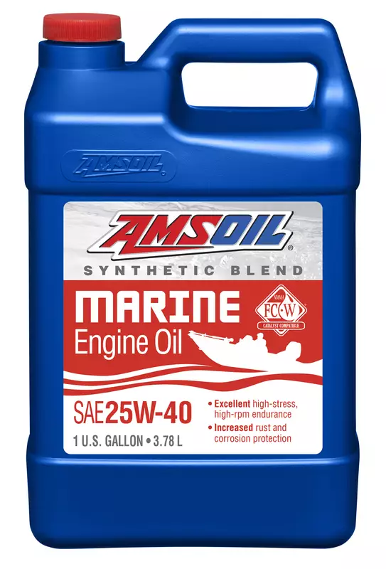Amsoil 25W-40 Synthetic-Blend Marine Engine Oil 3,78L - Marine öljyt - D504087 - 1