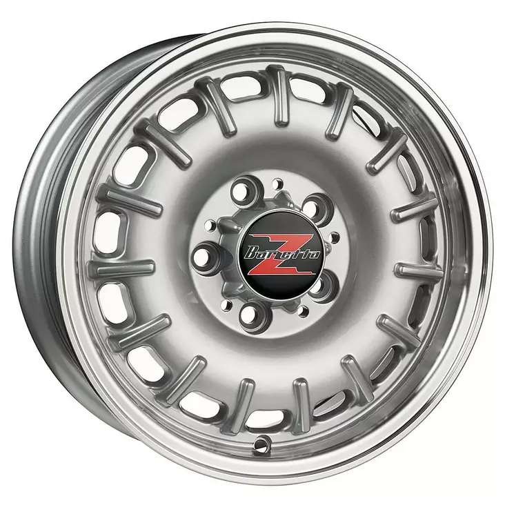Barzetta Baroque Silver Polished Lip alumiinivanne 6x14 - 14-tuumaiset alumiinivanteet - 499-147657 - 1