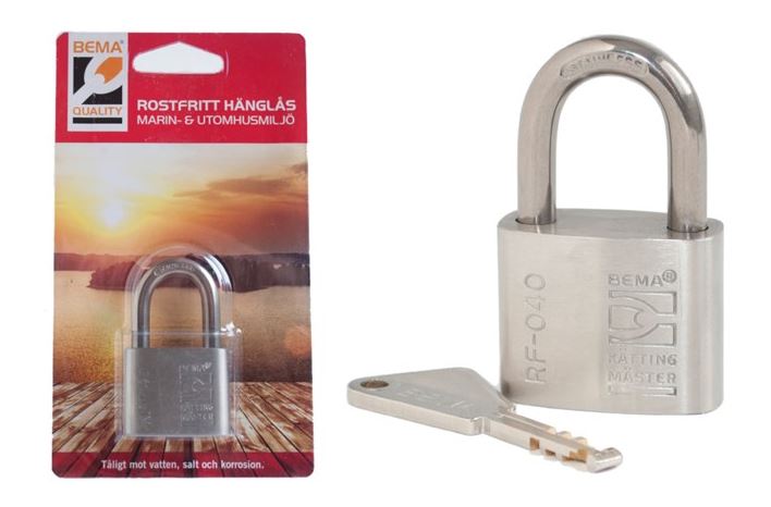 Bema RF-040 Riippulukko 7mm/26,5mm/20mm - Venelukot - D190007 - 1