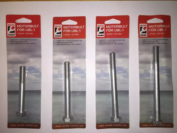 Bema UBL-1 M6S 12.9 M12x1,25x185 Dacromet Pultti - Venelukot - D442217 - 1