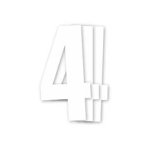 Blackbird kilpanumerot valkoinen 3kpl/srj 13x7cm #4 - Numeropohjat ja kilpanumerot - D171937 - 1