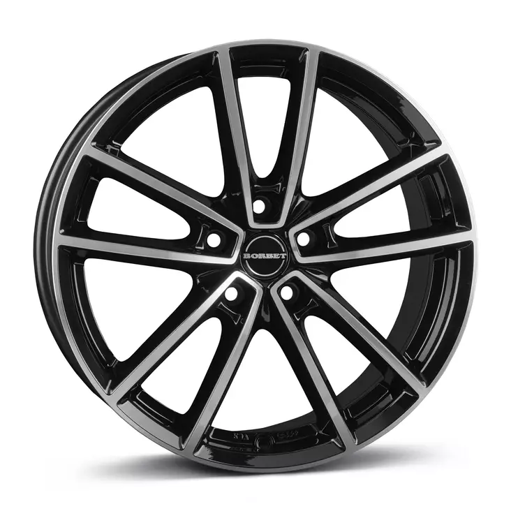 Borbet W 852135 black polished glossy alumiinivanne 8.5x21 - 21-tuumaiset alumiinivanteet - 499-177847 - 1