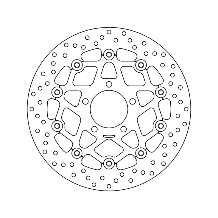 Brembo Serie Oro jarrulevy kelluva - Moottoripyörän jarrulevyt - D122917 - 1
