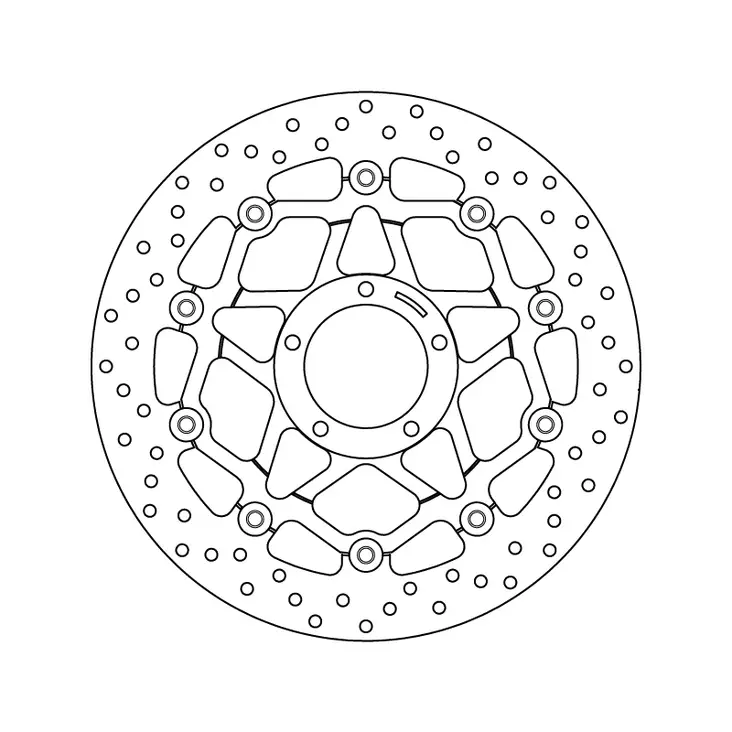 Brembo Serie Oro jarrulevy kelluva - Moottoripyörän jarrulevyt - D147647 - 1