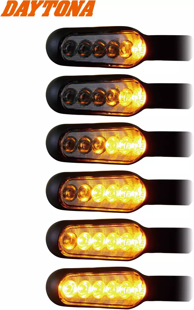 Daytona D-light Stellar Sequential led vilkut, musta - Moottoripyörän vilkut - D246347 - 1