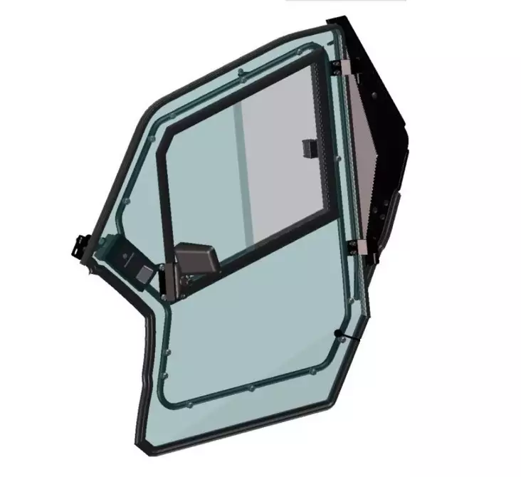 DFK Ovi kokoonpano Vasen Polaris RZR 570 2015- - DFK hyttien varaosat ja tarvikkeet - D503547 - 1