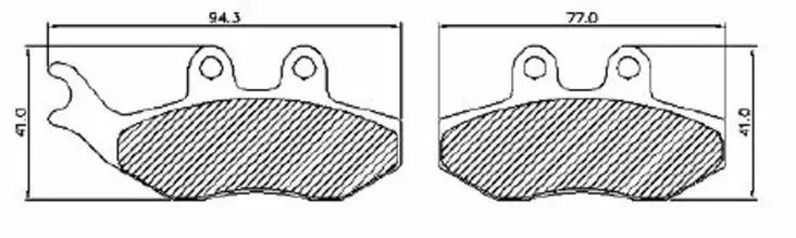 Elig Jarrupalat, Aprilia / Beta - Mopon ja skootterin jarrupalat - D479887 - 1