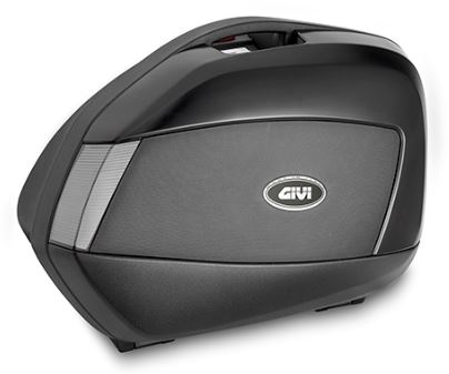 Givi V35 Tech monokey 35lt laukkupari musta sivupaneeli kirkkaat heijastimet - Moottoripyörän kovat laukut - D120497 - 1