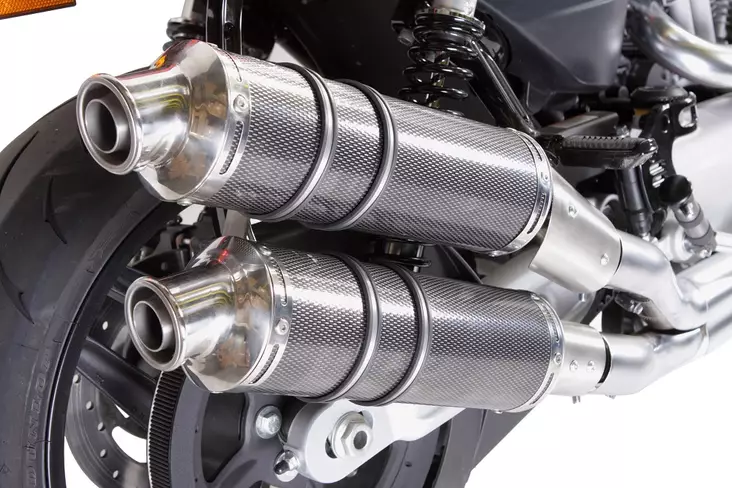 GPR Harley Davidson Xr 1200 Pair EC-Approv. slip-on exhaust Poppy Tondo - Moottoripyörän äänenvaimentimet - D422867 - 1