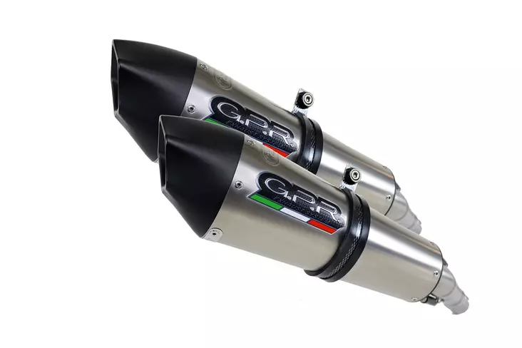 GPR Kawasaki Z 1000 2003/06 Pair EC-Approv. slip-on exhaust catalized Gpe Ann. T - Moottoripyörän äänenvaimentimet - D422517 - 1