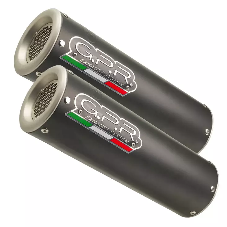 GPR Kawasaki Z 1000 Sx 2017/19 e4 Pair EC-Approv. slip-on exhaust M3 Black Titan - Moottoripyörän äänenvaimentimet - D422917 - 1