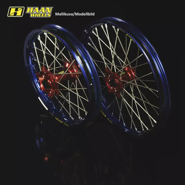 Haan wheel CRF450 13- 19-2,15 RED/BLUE - Moottoripyörän vanteet - D153437 - 1