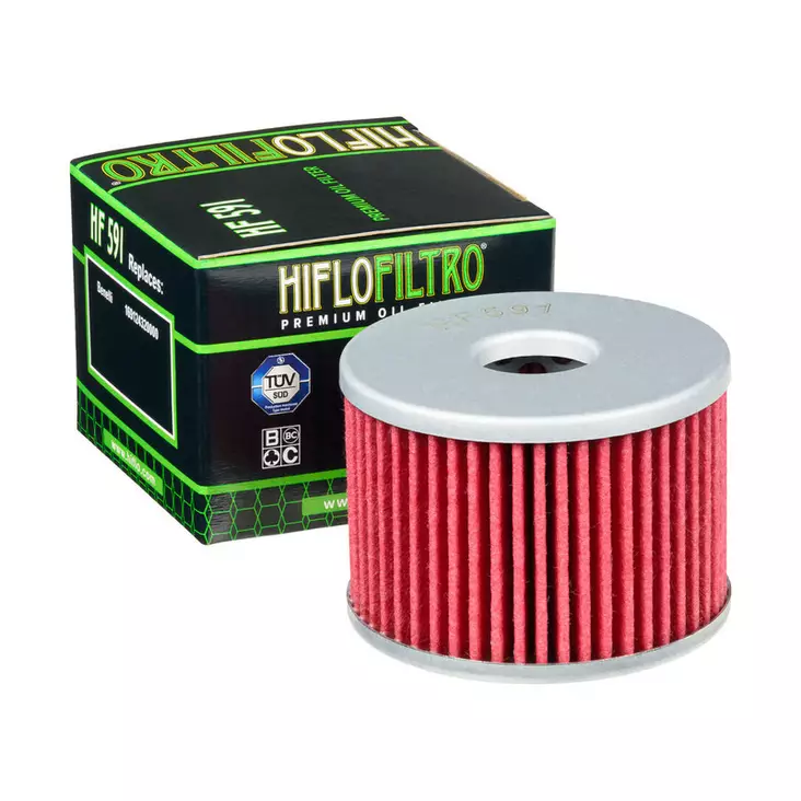 HiFlo öljynsuodatin HF591 - Moottoripyörän öljynsuodattimet - D523937 - 1