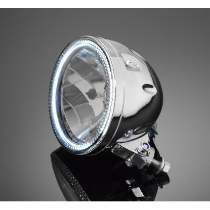 Highway Hawk Headlight with Led-Ring - Moottoripyörän etuvalot - D156897 - 1