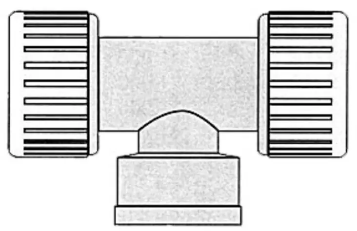 Hydrofix T joint 1/2 - Veneen suihkut ja sekoittajat - D134987 - 1