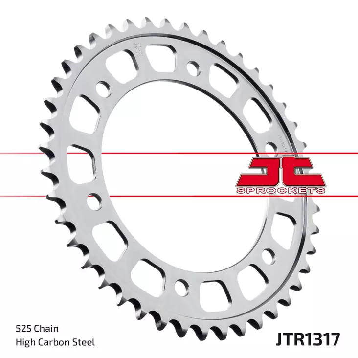 JT Rear Sprocket JTR1317.40 - Moottoripyörän eturattaat - D499647 - 1