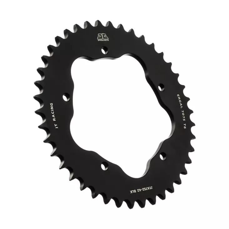 JT Takaratas Alumiini 7075 T6 JTA752.45BLK Musta - Moottoripyörän eturattaat - D499717 - 1