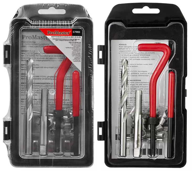 Kierteenkorjaussarja m8x1.25 25-os. - Kierretapit ja -pakat - LX2707 - 1