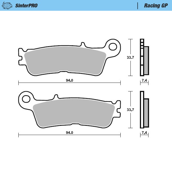 Moto-Master Jarrupalat Yamaha: YZ450F front 20-.. YZ250F 21-.. Fantic - Moottoripyörän jarrupalat - D359217 - 1