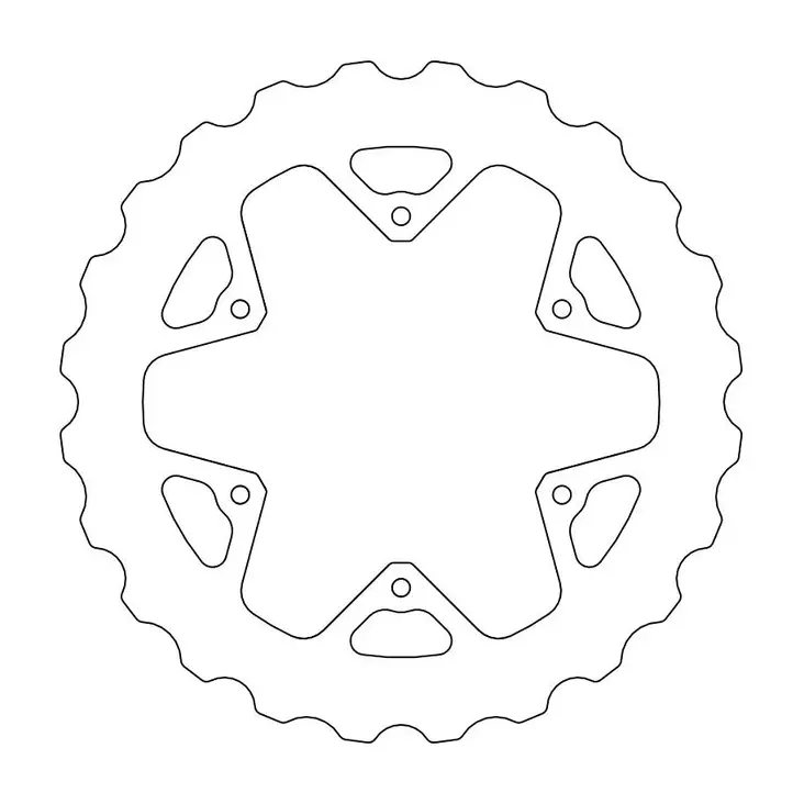 Moto-Master Nitro Jarrulevy taakse Yamaha: mud - Moottoripyörän jarrulevyt - D244307 - 1