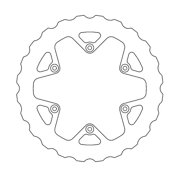 Moto-Master Nitro Mud Jarrulevy taakse Yamaha YZ450F 2020> - Moottoripyörän jarrulevyt - D359437 - 1