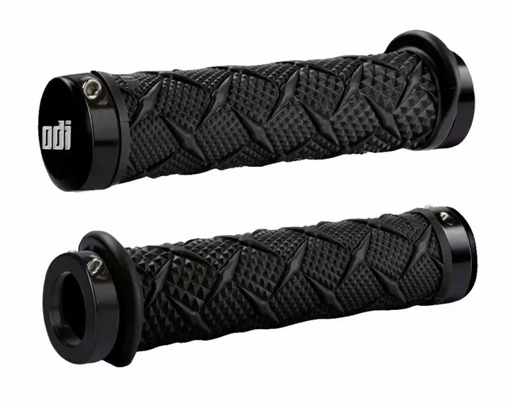 ODI ATV DUAL LOCK-ON GRIPS X-Treme Grip Black w/Black Clamps - Moottoripyörän kahvakumit - D510117 - 1