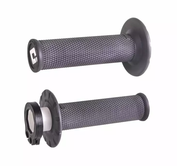 ODI No-Waffle MX V2 Lock-On Grip Graphite - Moottoripyörän kahvakumit - D509897 - 1