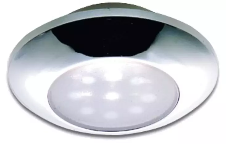 Osculati watertight chromed ceiling light, white LED light - Veneen valaisimet - D251217 - 1
