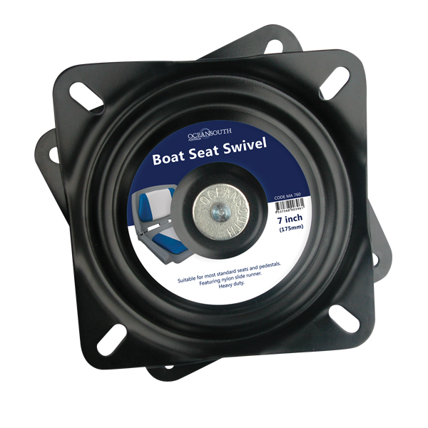 OS SEAT SWIVEL 7" (175mm) BLACK EDC COATED - Veneen istuimet ja tuolit - D241117 - 1