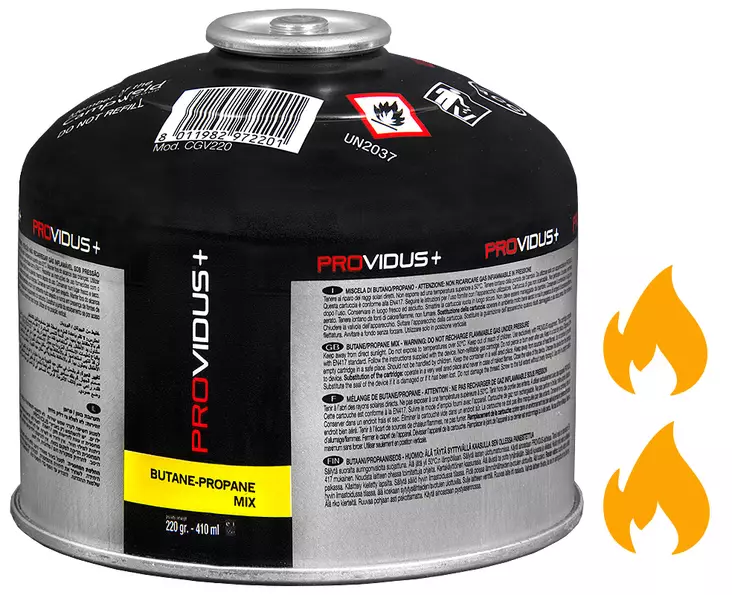 Pro nestekaasusäiliö 220g kierre 7/16" - Tohot, paineensäätimet ja kaasuliittimet - LX1617 - 1