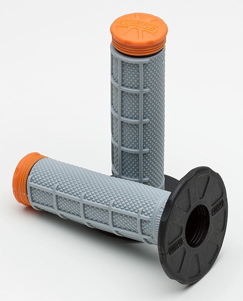 Protaper Tupet Tri-Density ½ Waffle Oranssi/Harmaa - Moottoripyörän kahvakumit - D148627 - 1