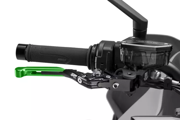 Puig Brake Lever 4.0. Black Exten/Green Select/Titanium - Moottoripyörän vivut ja vivunrungot - D529457 - 1