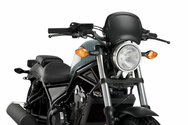 Puig Front Plate Abs Honda Cmx500 Rebel C/Matt Black - Moottoripyörän katteet ja tuulenohjaimet - D357787 - 1