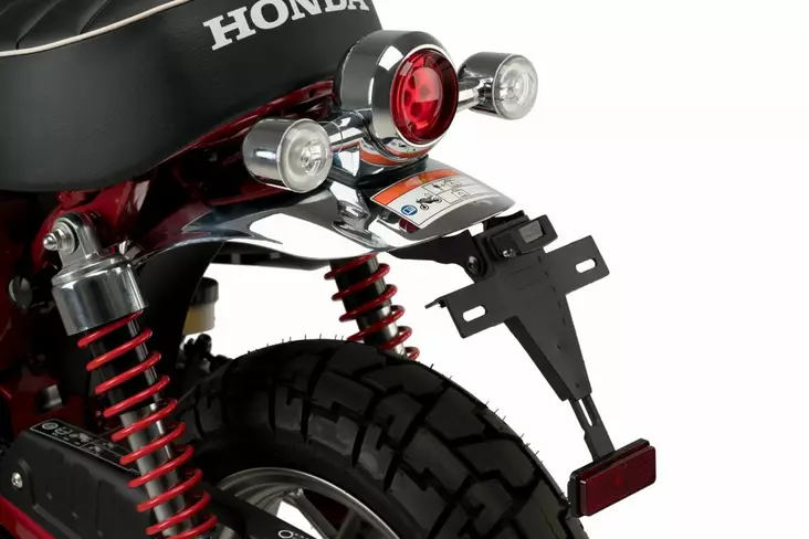 Puig License Support Honda Monkey 125 18'- C/Black - Moottoripyörän rekisterikilven telineet - D406937 - 1