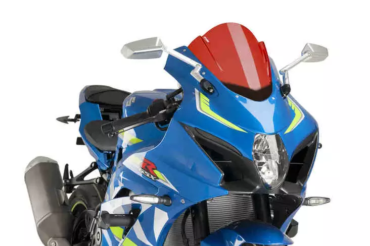 Puig Racing Screen Suzuki Gsx-R1000 17-22'C/Red - Moottoripyörän katteet ja tuulenohjaimet - D301937 - 1