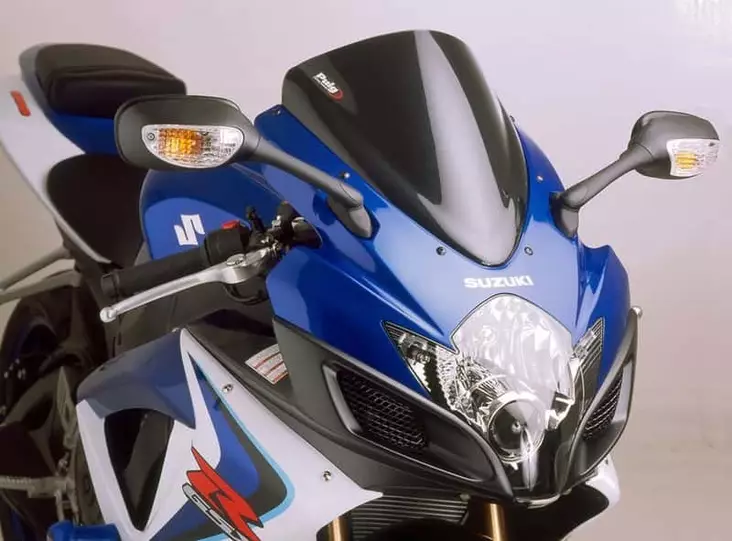 Puig Racing Screen Suzuki Gsxr600/750 06-07 C/Carbon Lo - Moottoripyörän katteet ja tuulenohjaimet - D297637 - 1