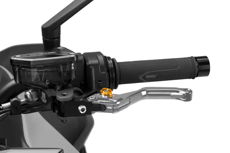 Puig Short Clutch Lever 4.0 C/Silver Selector C/Gold - Moottoripyörän vivut ja vivunrungot - D529877 - 1