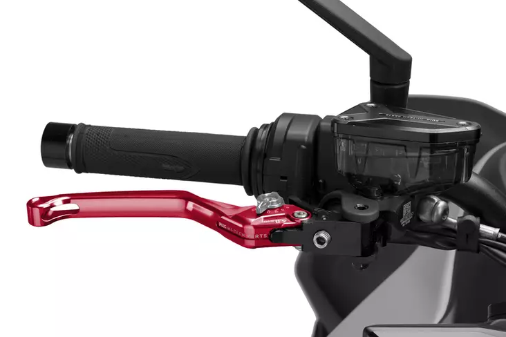 Puig Unfoldable Brake Lever 4.0. C/Red Selector C/Titan - Moottoripyörän vivut ja vivunrungot - D529697 - 1