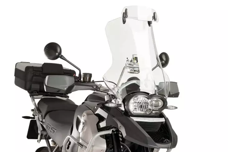 Puig Visor Multiadjustable Clip-On 230X90Mm. C/Clear - Moottoripyörän katteet ja tuulenohjaimet - D230057 - 1
