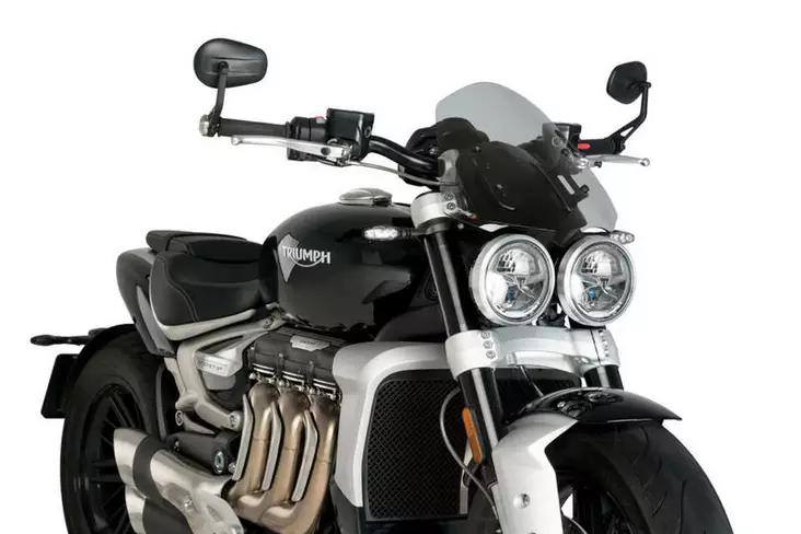 Puig Winds. Ng Touring Triumph Rocket 3 C/Smoke - Moottoripyörän katteet ja tuulenohjaimet - D390907 - 1