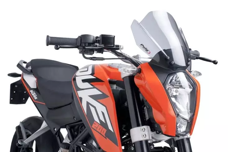 Puig Windshield New Generation Ktm 125/200/390 Duke - Moottoripyörän katteet ja tuulenohjaimet - D299397 - 1
