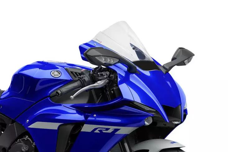 Puig Z-Racing Screen Yamaha Yzf-R1 20' C/Clear - Moottoripyörän katteet ja tuulenohjaimet - D357937 - 1