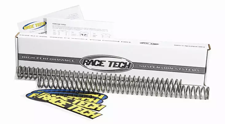 Race Tech Gaffelfjädrar F4346 0,52kg 43,5x461mm - Moottoripyörän etuteleskooppien jouset - D440567 - 1
