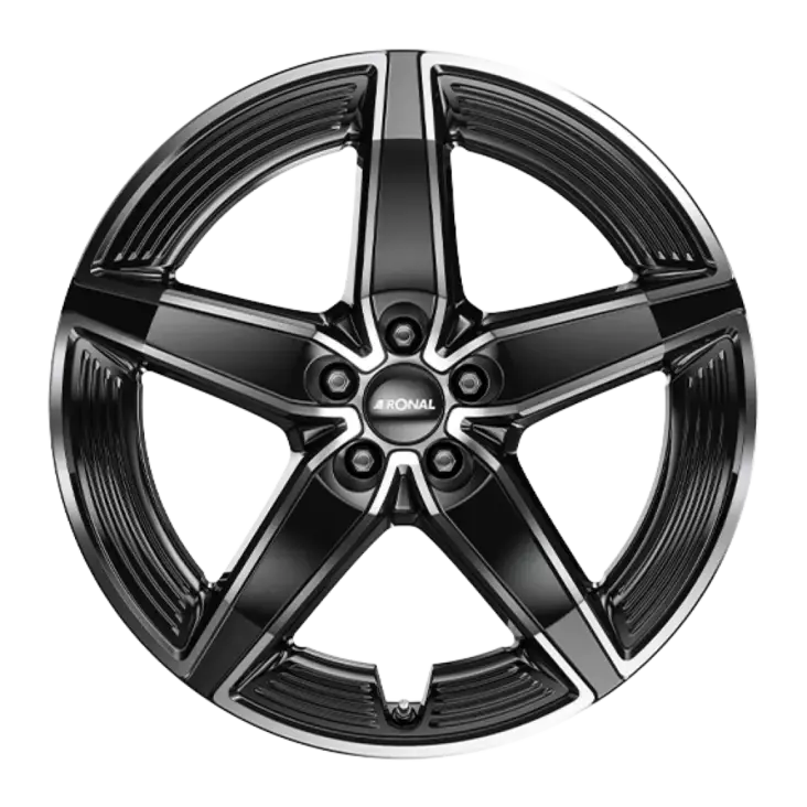 Ronal R72 JET BLACK FRONT CUT alumiinivanne 8.0x19 - 19-tuumaiset alumiinivanteet - 499-182617 - 1