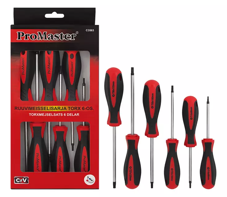 Ruuvimeisselisarja torx 6-os. - Ruuvimeisselit - LX2667 - 1