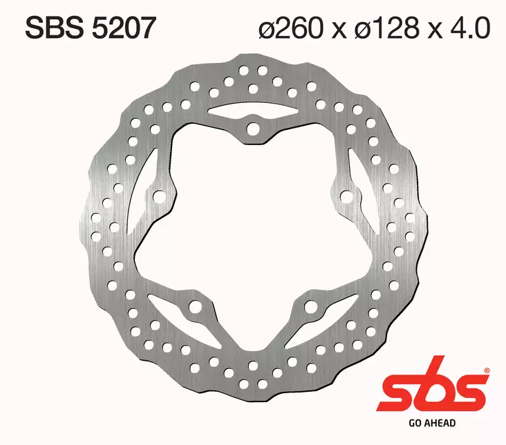 Sbs Jarrulevy Standard - Moottoripyörän jarrulevyt - D241817 - 1