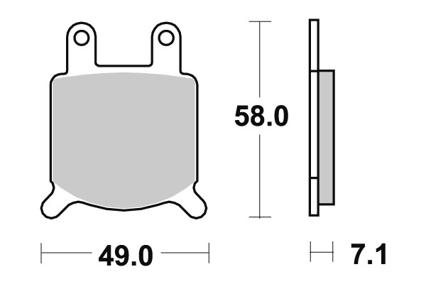 Sbs Jarrupalat Carbon Tech - Moottoripyörän jarrupalat - D220747 - 1