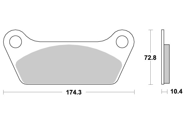 Sbs Jarrupalat Ceramic - Moottoripyörän jarrupalat - D220737 - 1