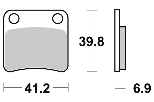 Sbs Jarrupalat Ceramic - Moottoripyörän jarrupalat - D220817 - 1