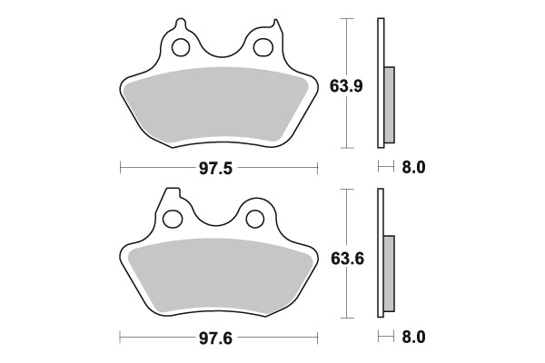 Sbs Jarrupalat Ceramic - Moottoripyörän jarrupalat - D220997 - 1